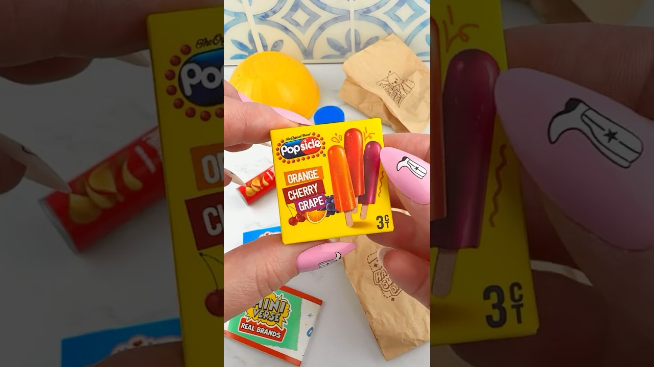 Opening MiniVerse REAL BRANDS Mini Food to See What's Inside?! 🍓🥜 #shorts #mini #asmr