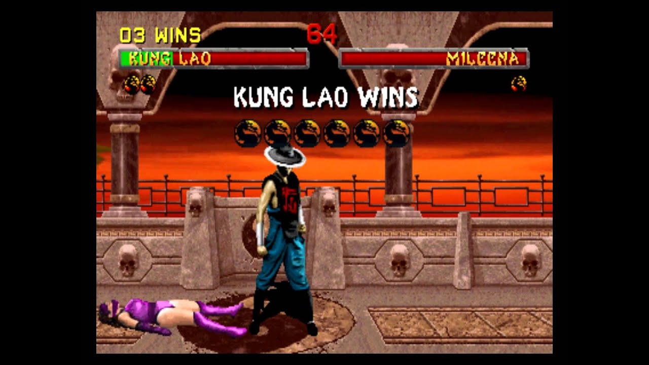 Mortal Kombat 2 - Kung Lao Playthrough
