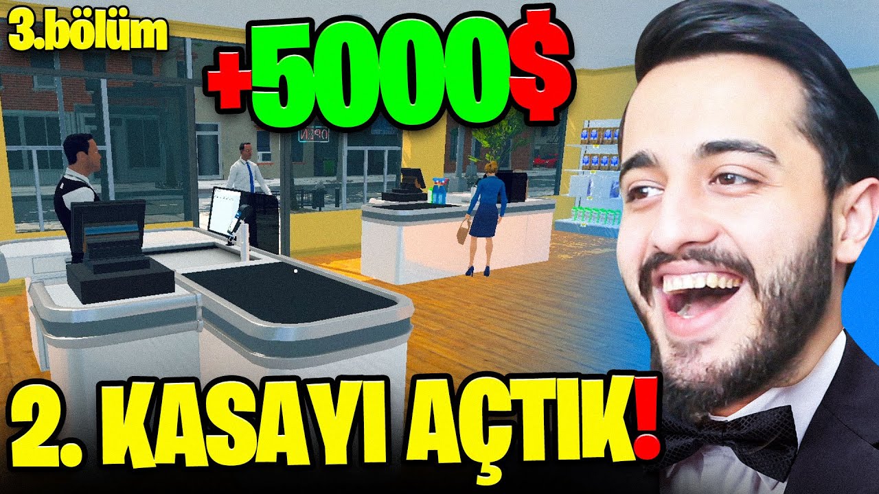 DEPO SATIN ALDIK! 2. KASAYI AÇTIK! (STOK YAPTIK) Supermarket Simulator #3