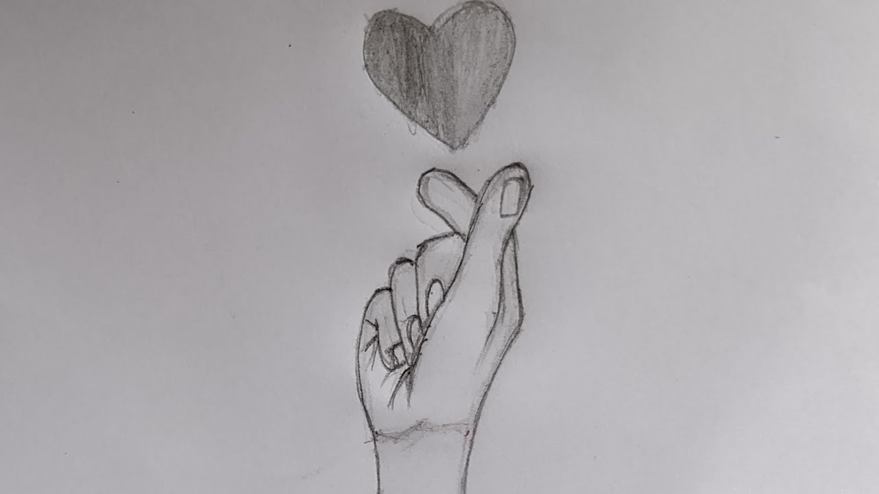 How To Draw Hand and Heart Drawing ||easydraw ||drawingtutorial ||easyartlover 