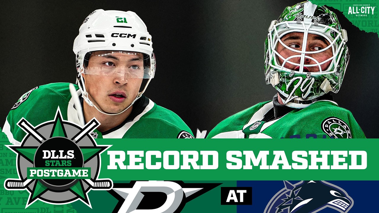 Stars Win NINTH-STRAIGHT Game, Setting New Franchise Record With 6-1 Win Over Vancouver