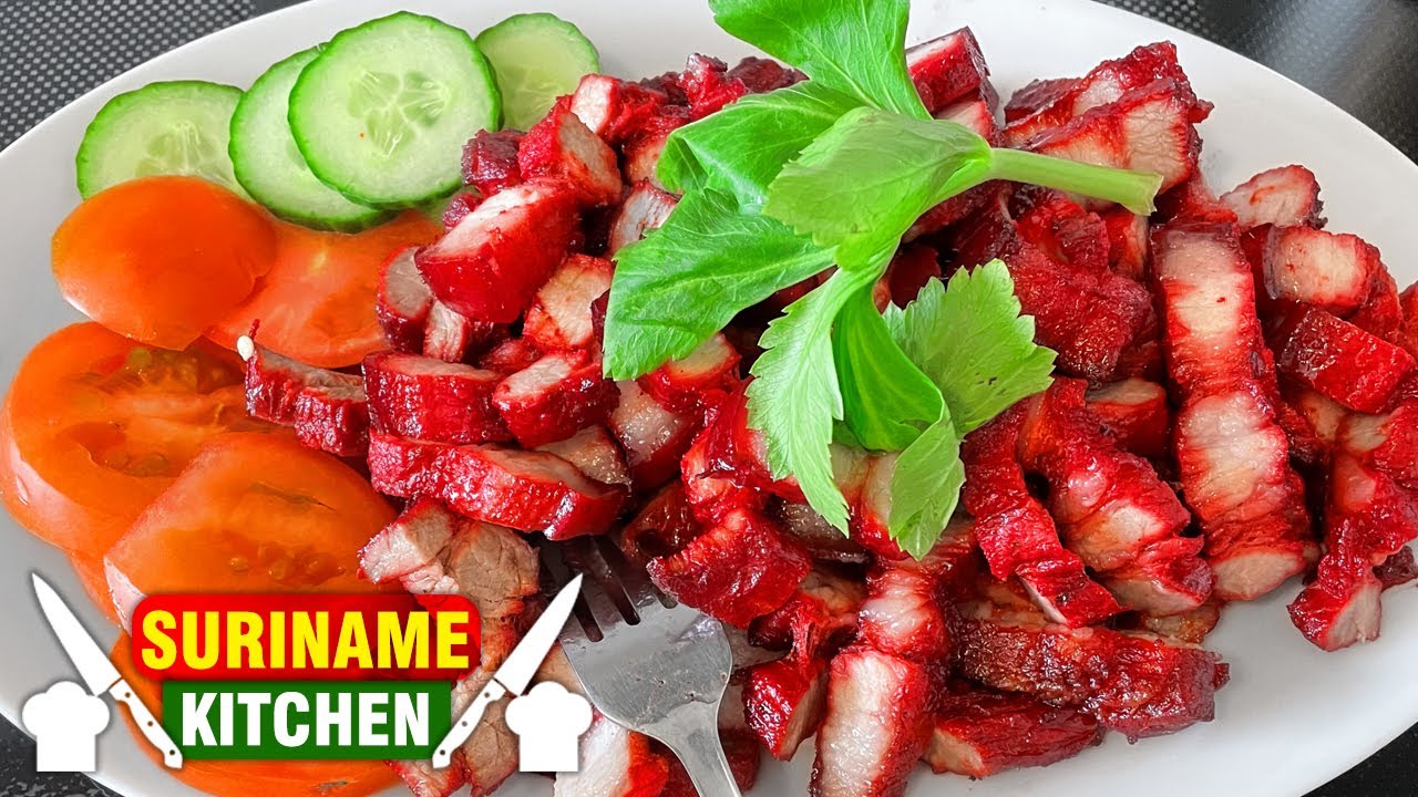 Surinaamse BuikSpek Geroosterd Gerecht | Surinamese Pork Belly Roasted Dish | Suriname Kitchen