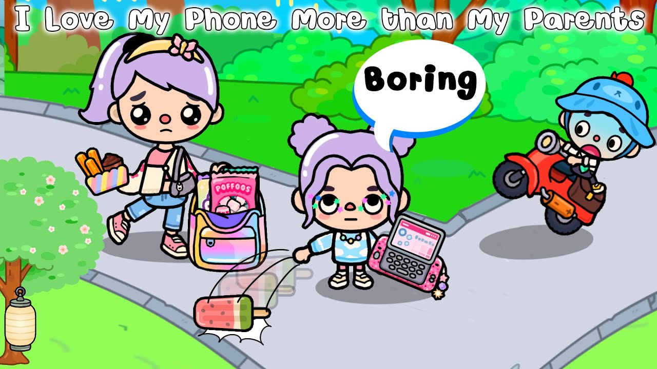 I Love My Phone🥰 More Than My Parents Toca life story l Toca Boca