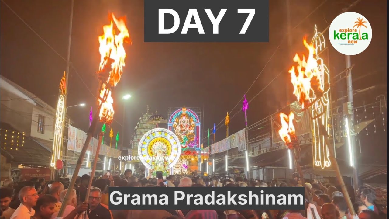 Day 7 | Kalpathy 3 Temple Grama Pradakshinam | Kalpathy Ratholsavam 2025
