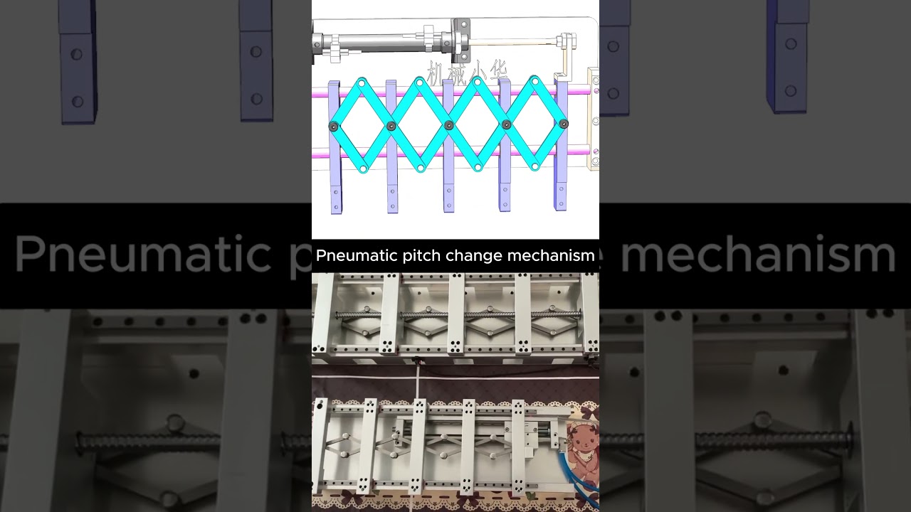 Pneumatic pitch change mechanism  #cad #mechanical #machine #3dengineering #mechanic #3ddesign