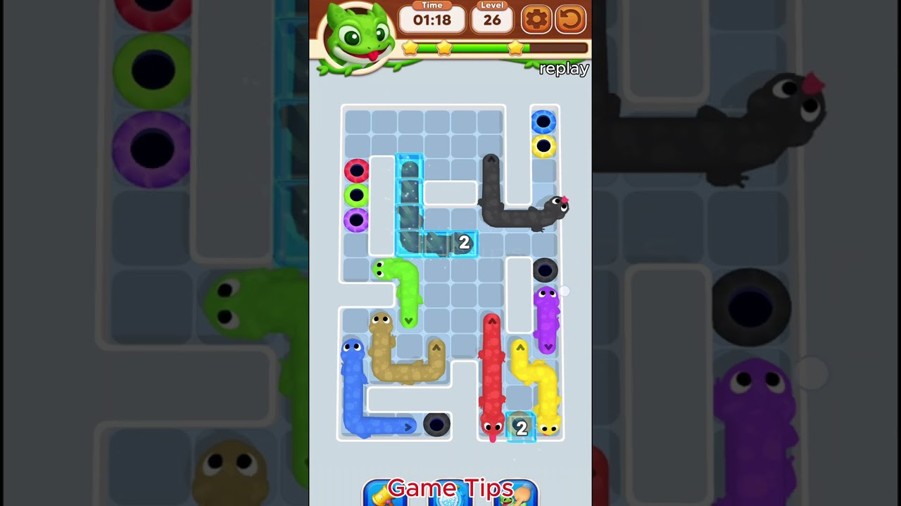 Gecko Rush level 26 Solution Walkthrough