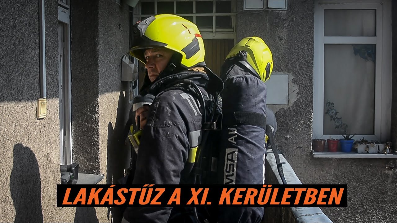 Lakástűz a XI. kerületben