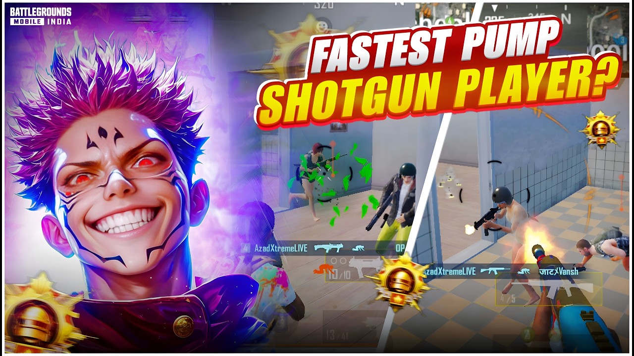 Fastest Pump shotgun user player in the world ? 🔥 - Godd | BGMI - PUBG MOBILE