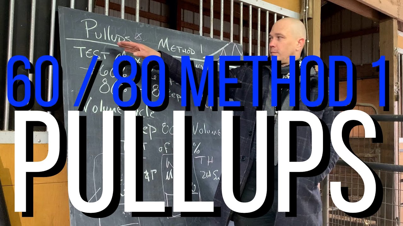 Training for pull-ups, the 60 / 80 method (method 1)