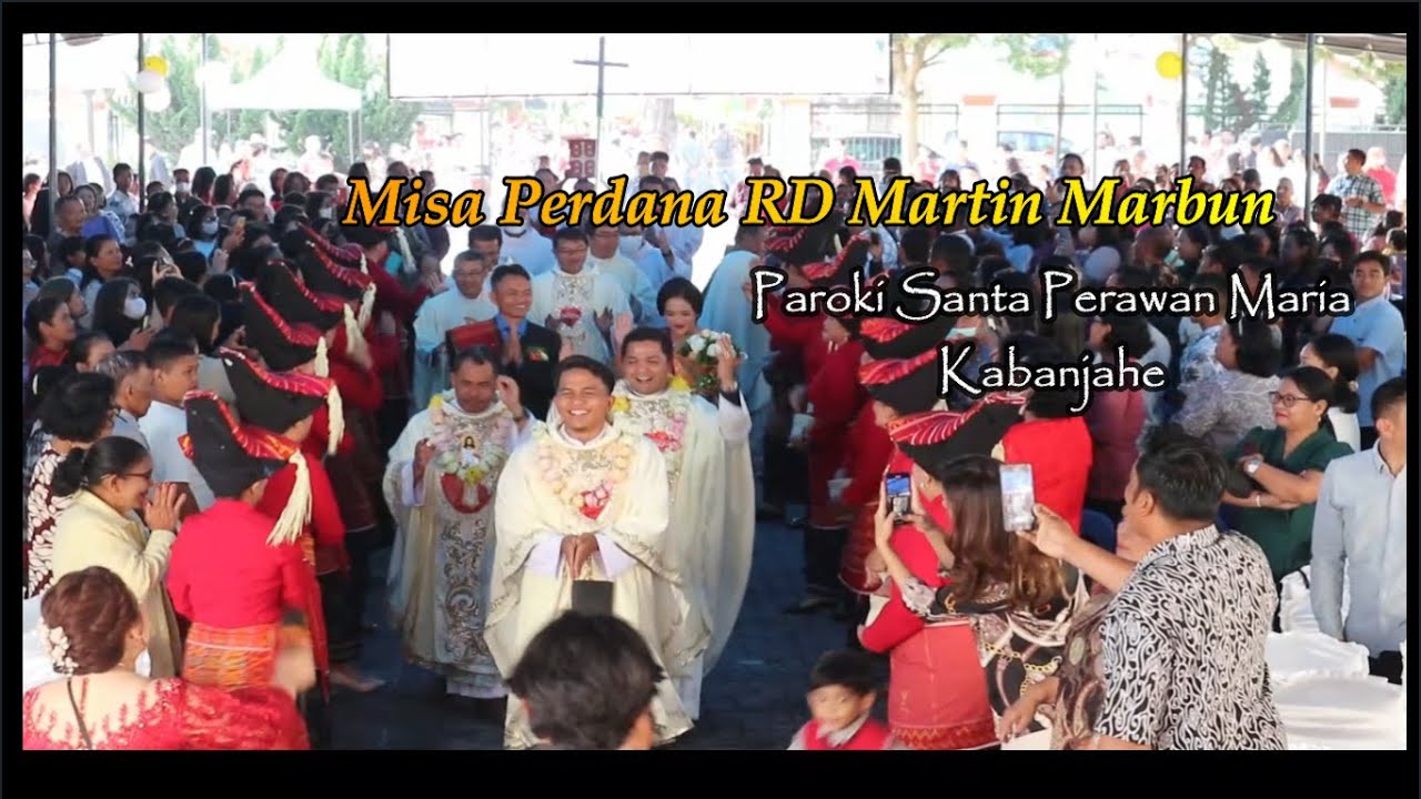 Misa Perdana RD Martin Marbun di Paroki Santa Perawan Maria Kabanjahe