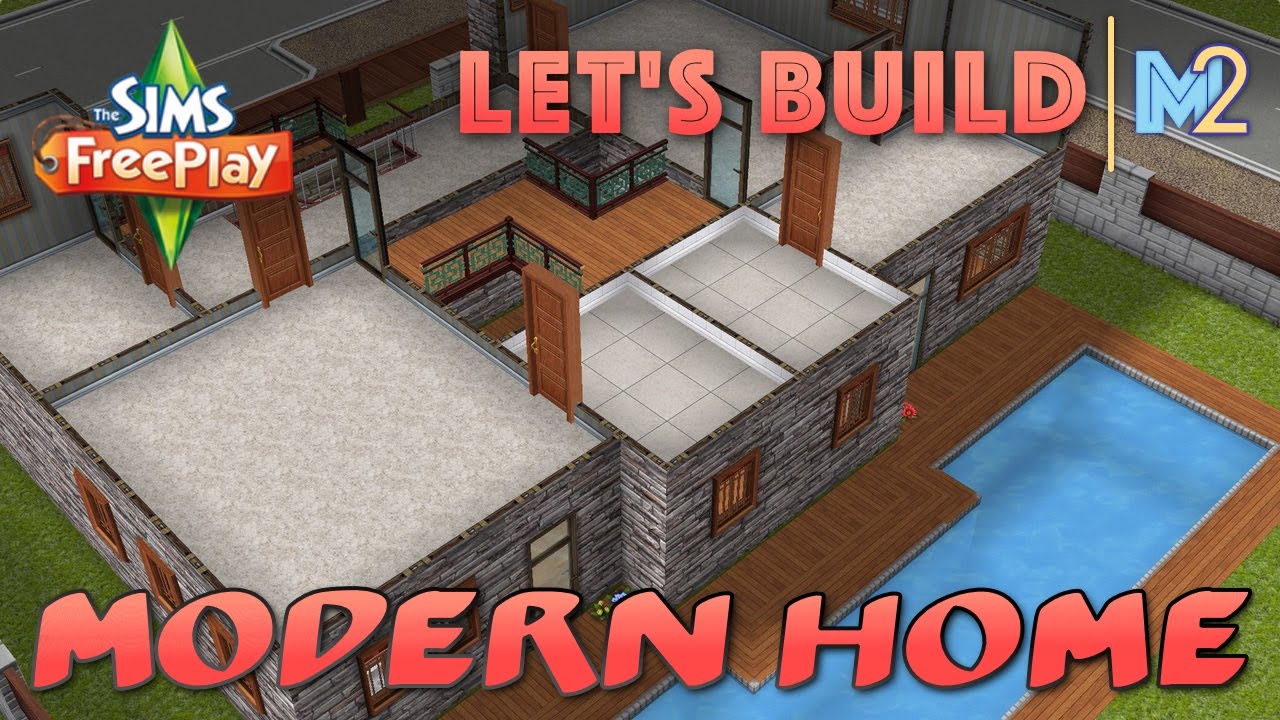 Sims FreePlay - Let's Build a Modern 2-Story Home (Live Build Tutorial)