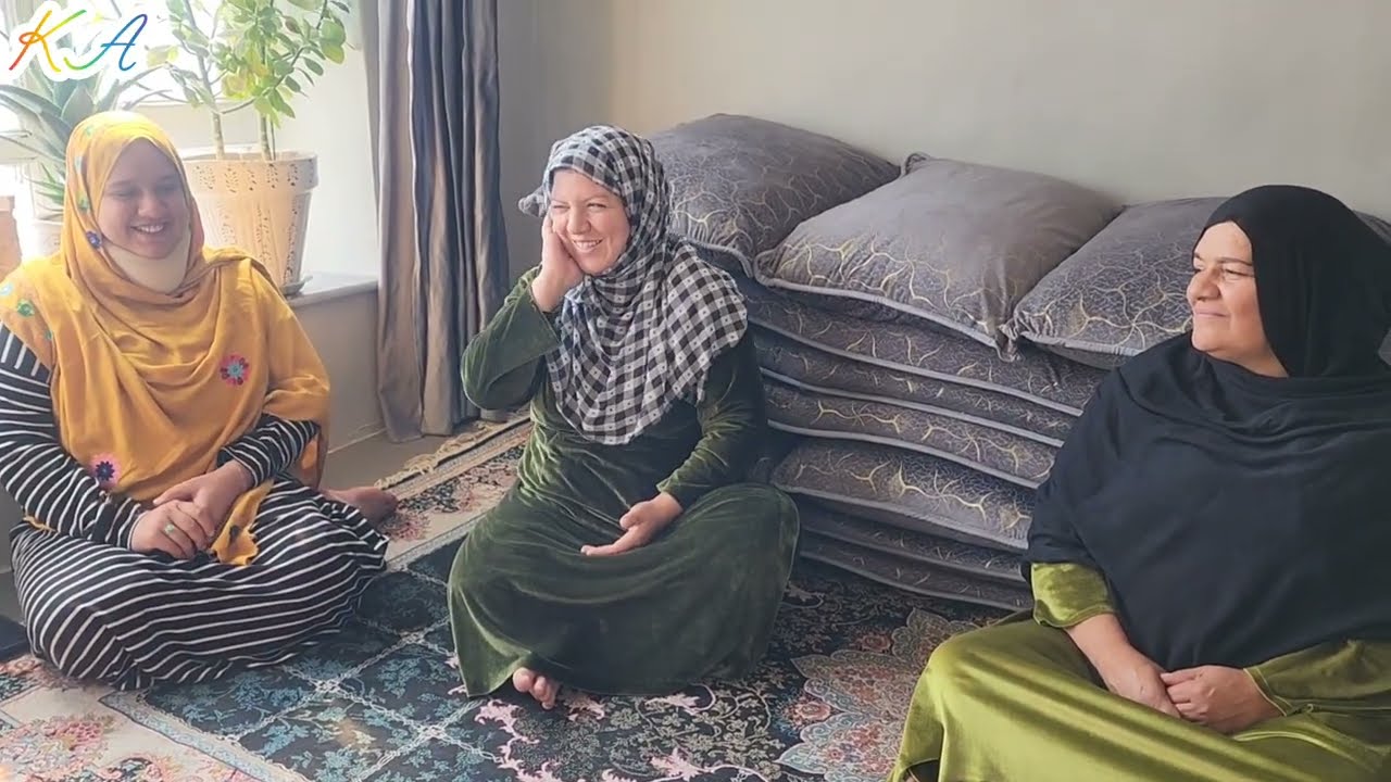 ولاگ فامیلی/افطاری/آمدن بصیره جان/قصه فامیلی ما/پختن سبزی پالک.