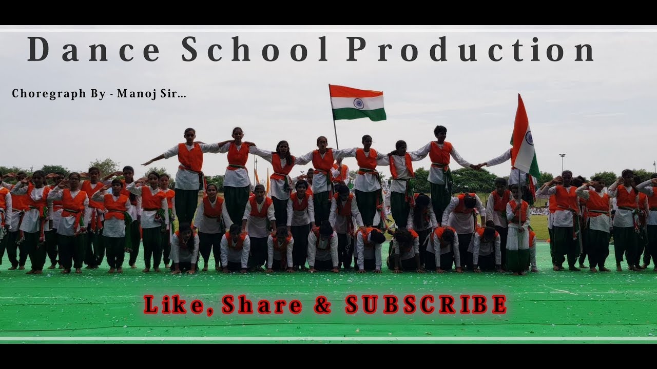 Patriotic Fusion Dance Performance Choregraph By Manoj Sir..(Sanskar Valley School Patwapur)