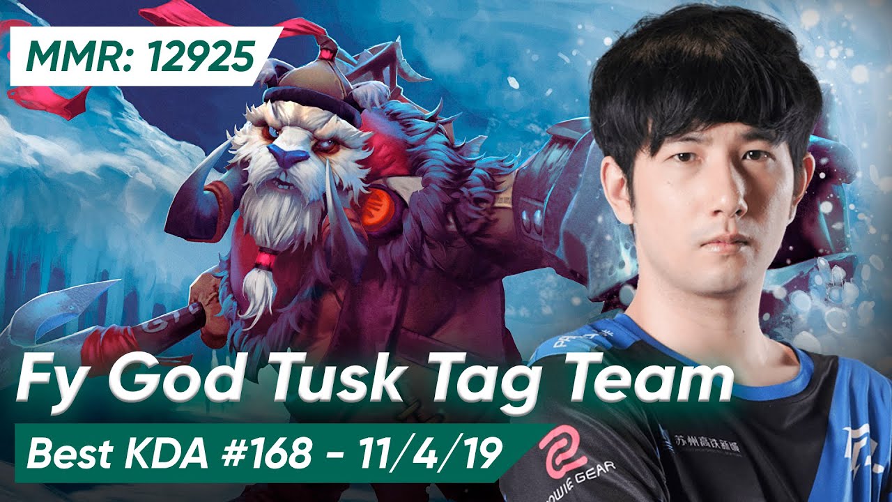 Fy God TUSK TAG TEAM Pos 4 | Dota 2 Support Pro Gameplay 7.37