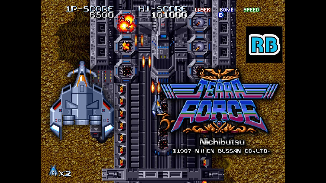 1987 [60fps] Terra Force 1025800pts Nomiss ALL