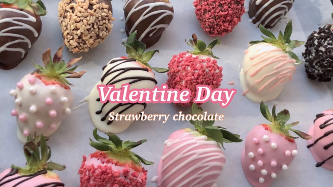 발렌타인데이 초콜릿 만들기 / 30분만에 완성하는 딸기 초콜릿 🍓🍫 / 선물하기 좋은 초콜릿