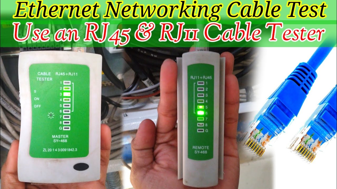How to Test and Check Ethernet Cable | Communication Cable | Network & Cat-6 Cable | RJ-45, RJ-11.
