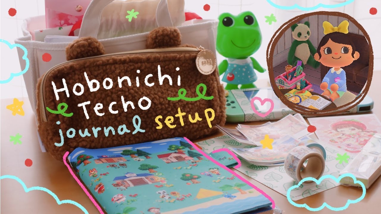 How I Setup My Journal (Animal Crossing Theme 🌳 🍎 ) | Hobonichi Techo 2022 | Rainbowholic