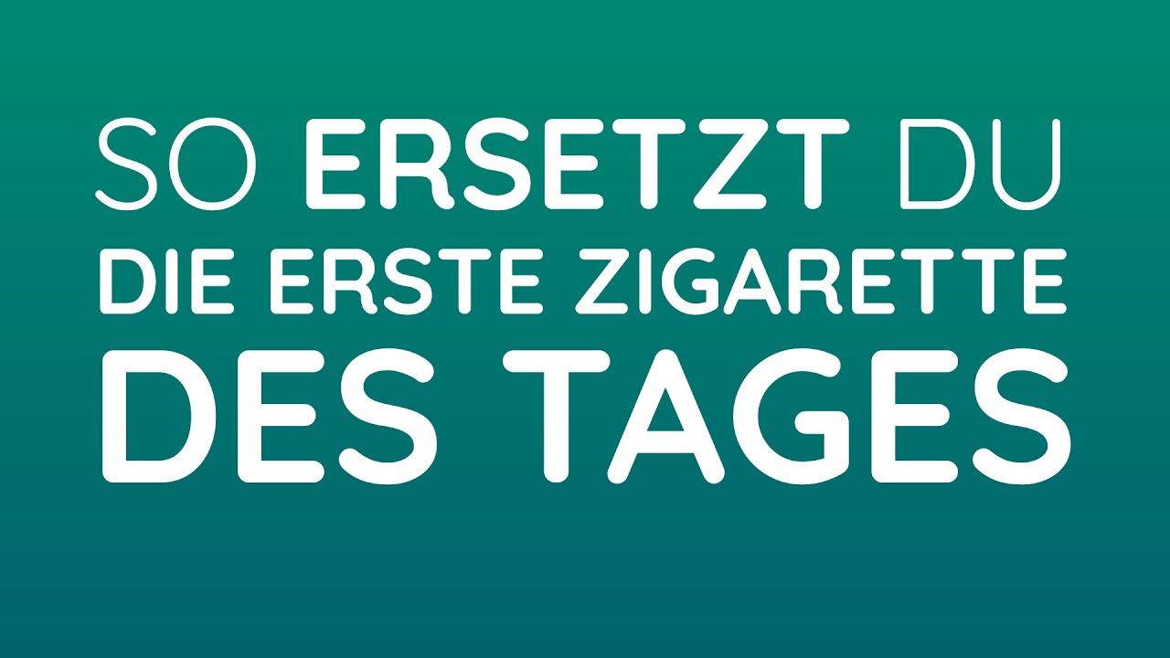 TIPP: Rauchen aufh&ouml;ren - mit Ersatzgewohnheiten