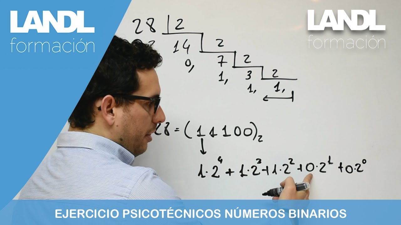 Psicotécnico AGE. ¿Cómo convertir números decimales a números binarios?