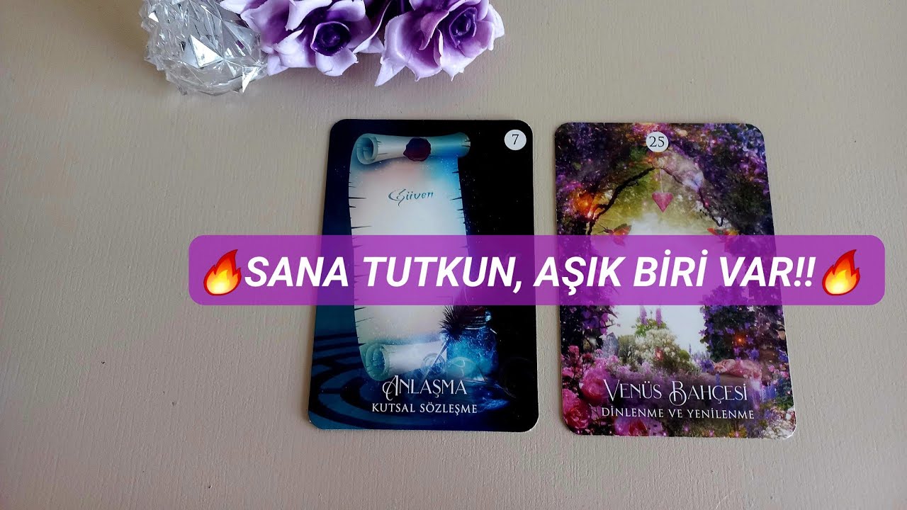 SANA TUTKUN, AŞIK BİRİ VAR‼️🔥#desteseçtarot (Harfli‼️) 