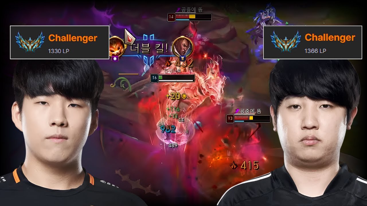 레전드 탑 라이너들을 만났습니다 [VS갱플,잭스]