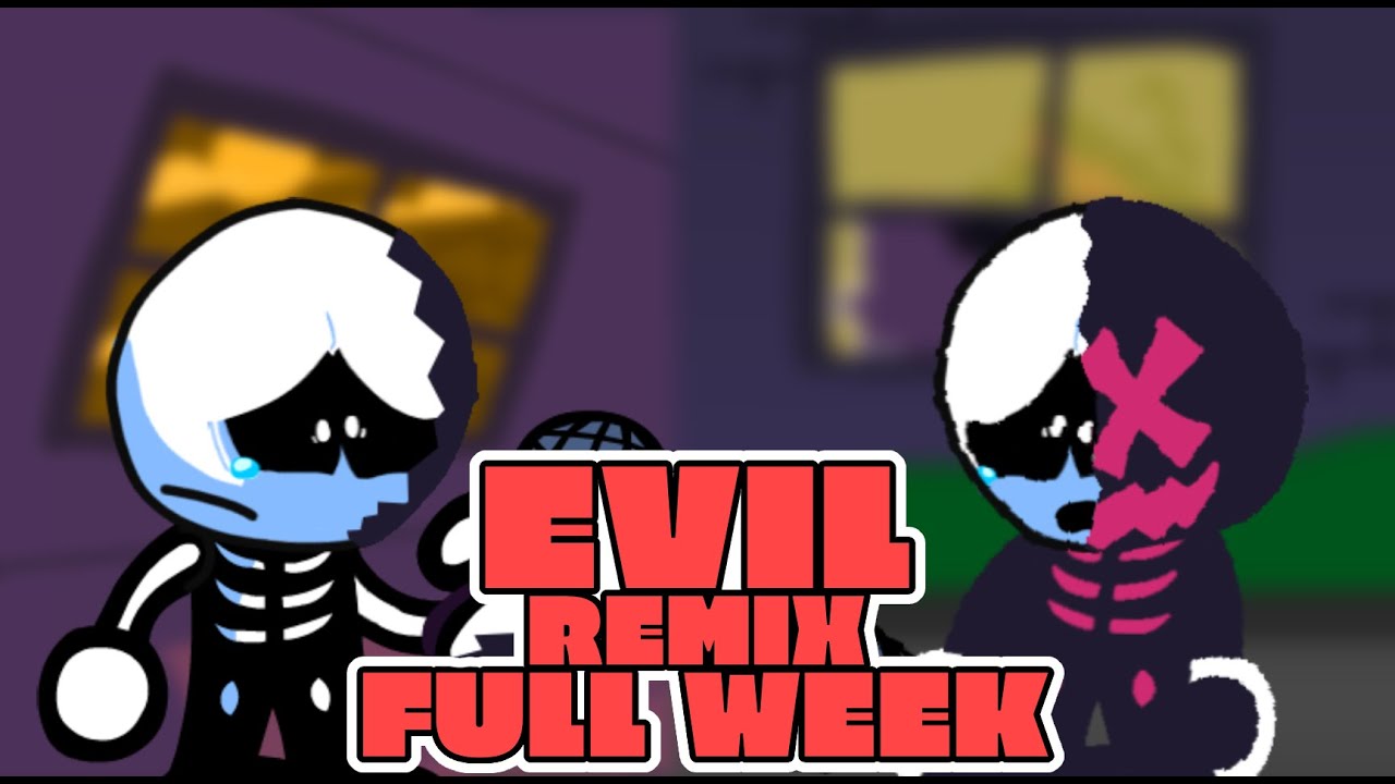FNF Corruption Remixes | SKID vs EVIL MOM full week