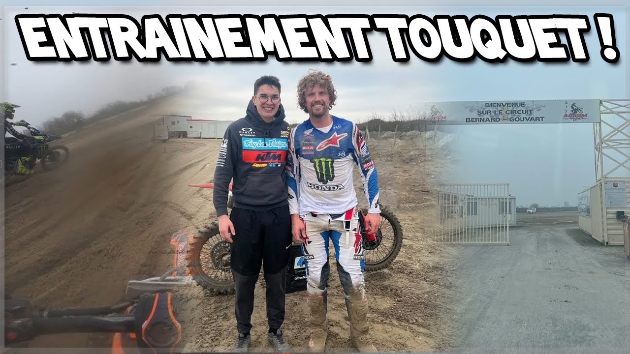 Entraînement motocross dans le sable !!!