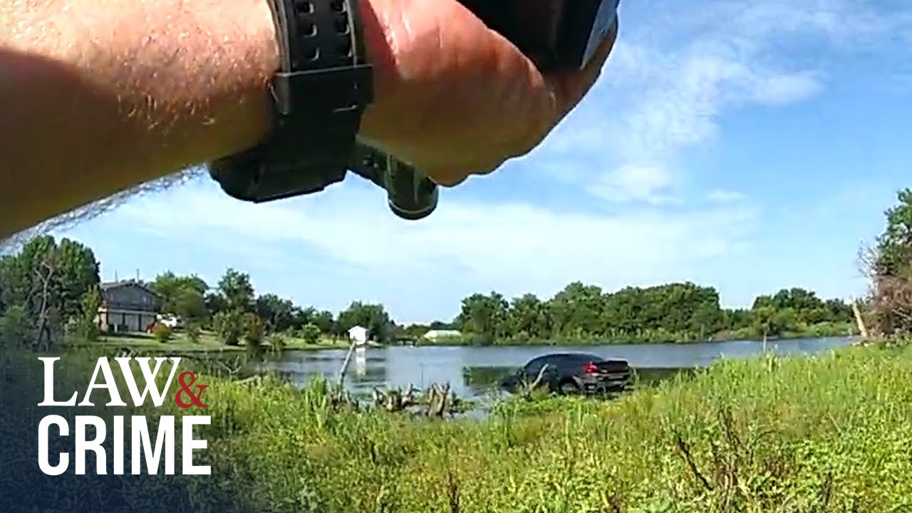 Bodycam: Oklahoma Man Drives Car into Pond After High-Speed Police Chase