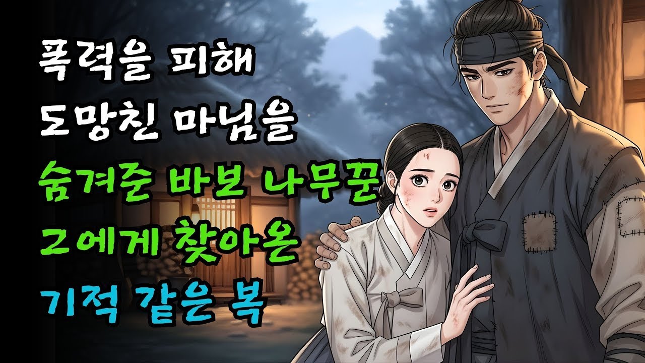 폭력을 피해 숨겨준 마님, 바보 나무꾼의 선택이 부른 뜻밖의 결말 | 야담·야사·민담·설화