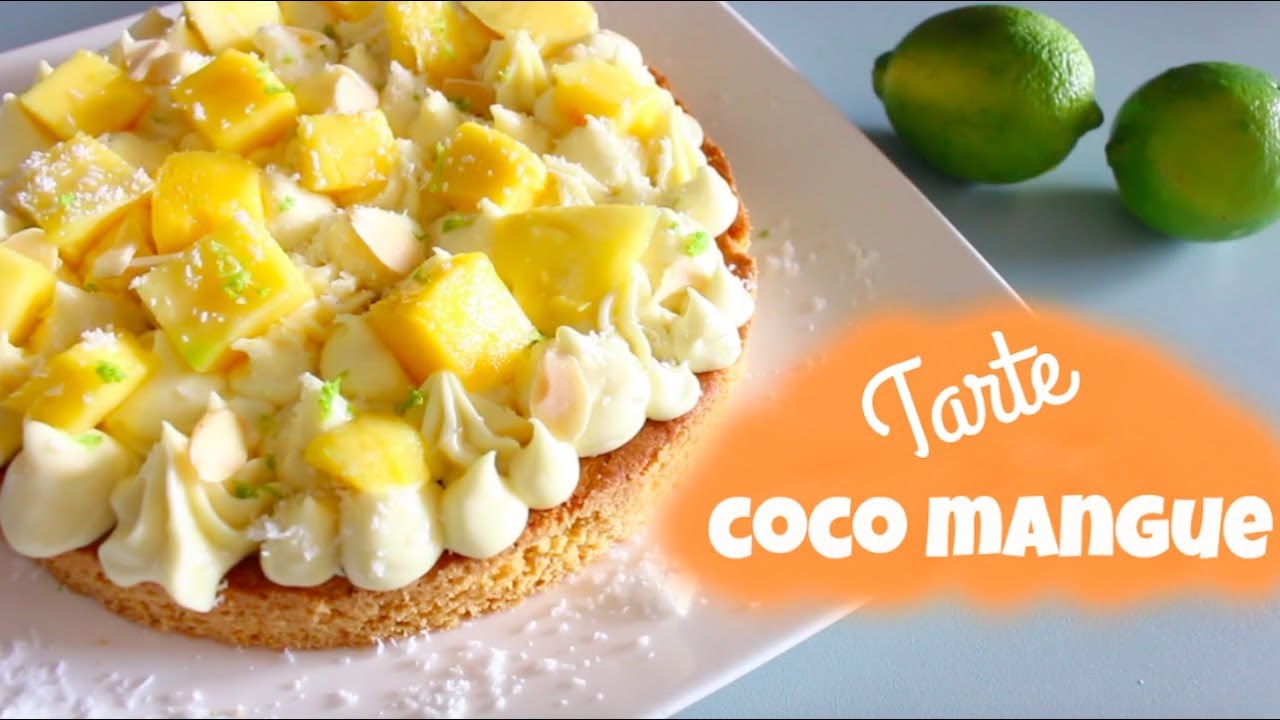RECETTE TARTE COCO MANGUE (6-8 PARTS) | CHOCOPRALINE