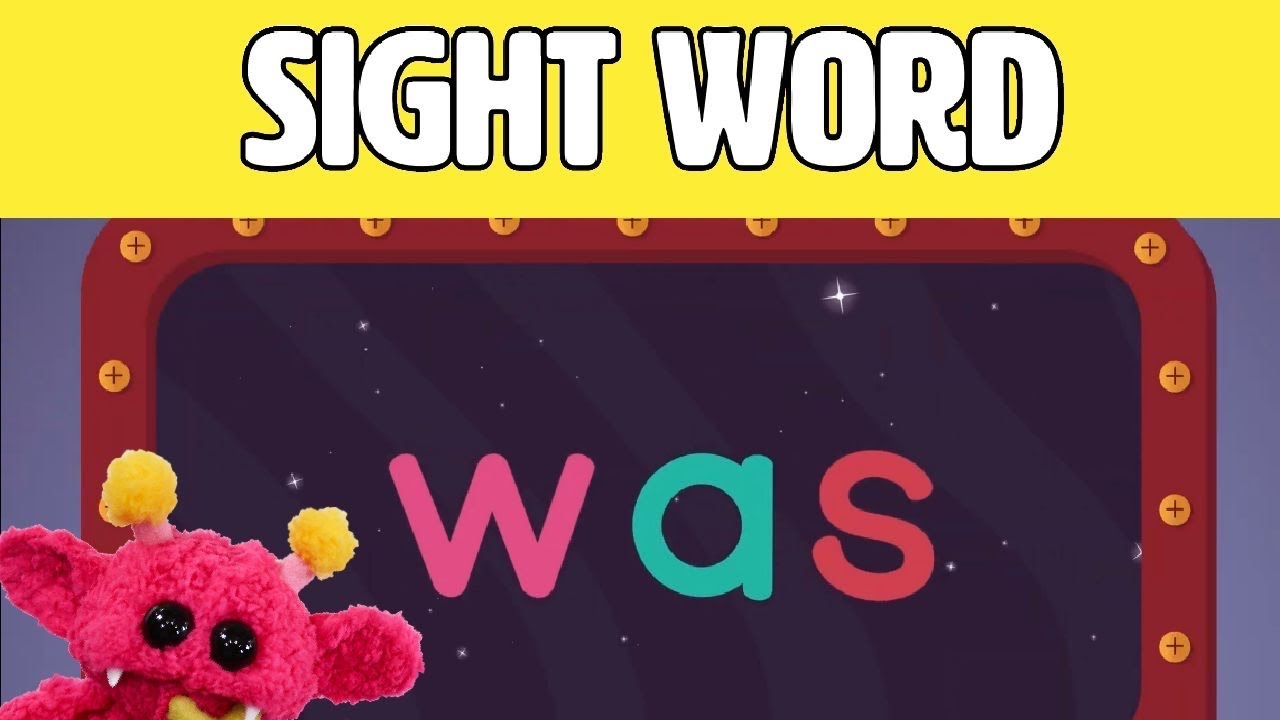 WAS - Let's Learn the Sight Word WAS with Hubble the Alien! | Nimalz Kidz! Songs and Fun!