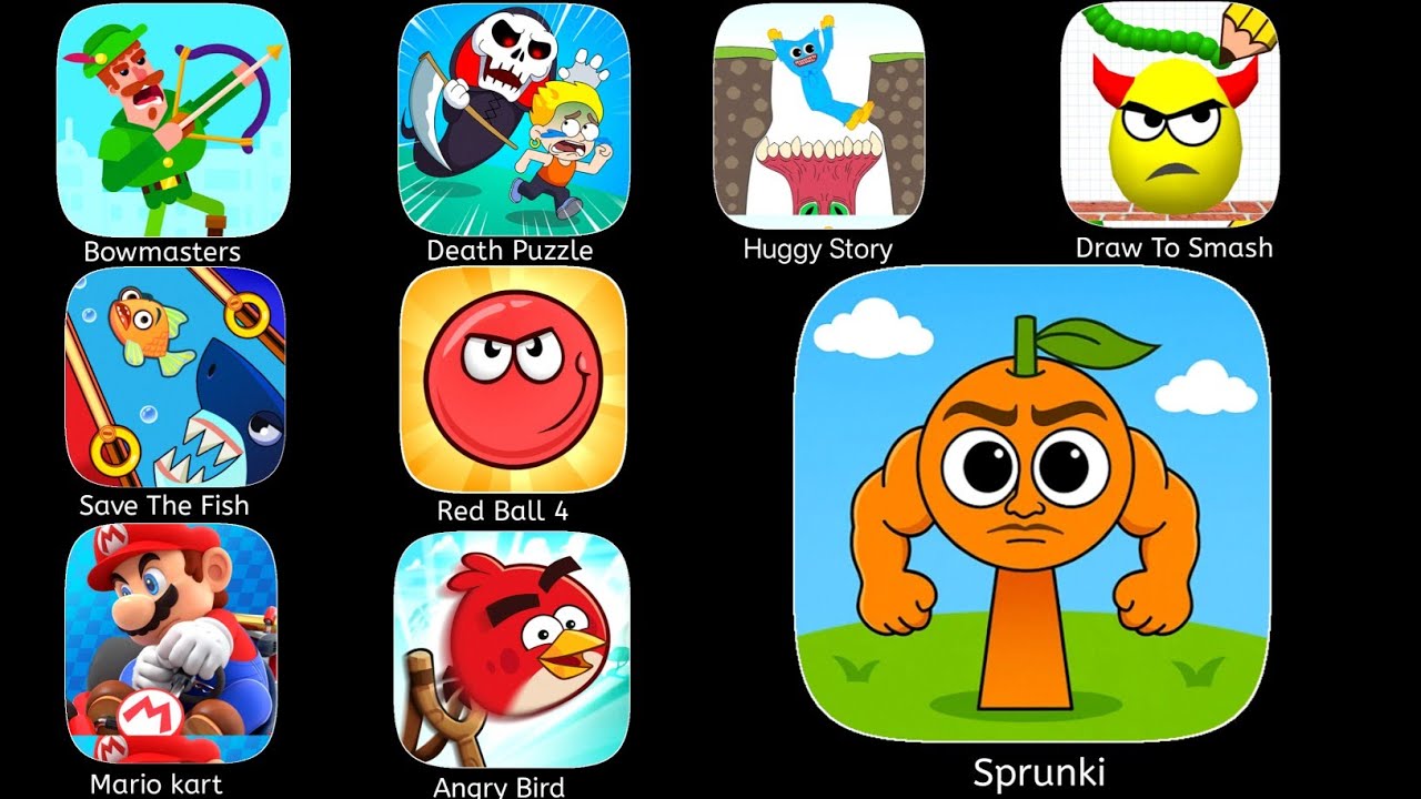 Increibox Sprunki Gameplay -  Sprunky Survival,Best Sprunki Shooter,Save The Fish,Red Ball 4 