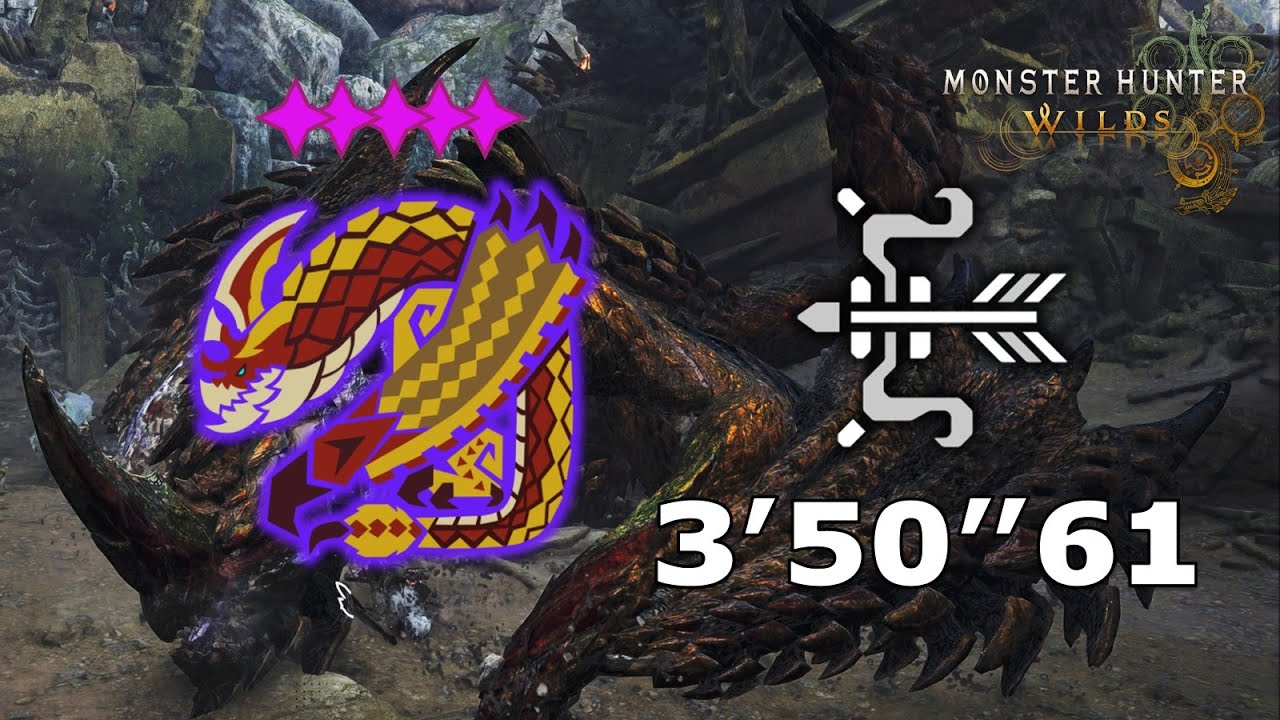 【MHWilds】千刃龍 弓 ★8✦5歷戰 3'50''61/ Tempered Seregios Bow Solo/ 歴戦 セルレギオス