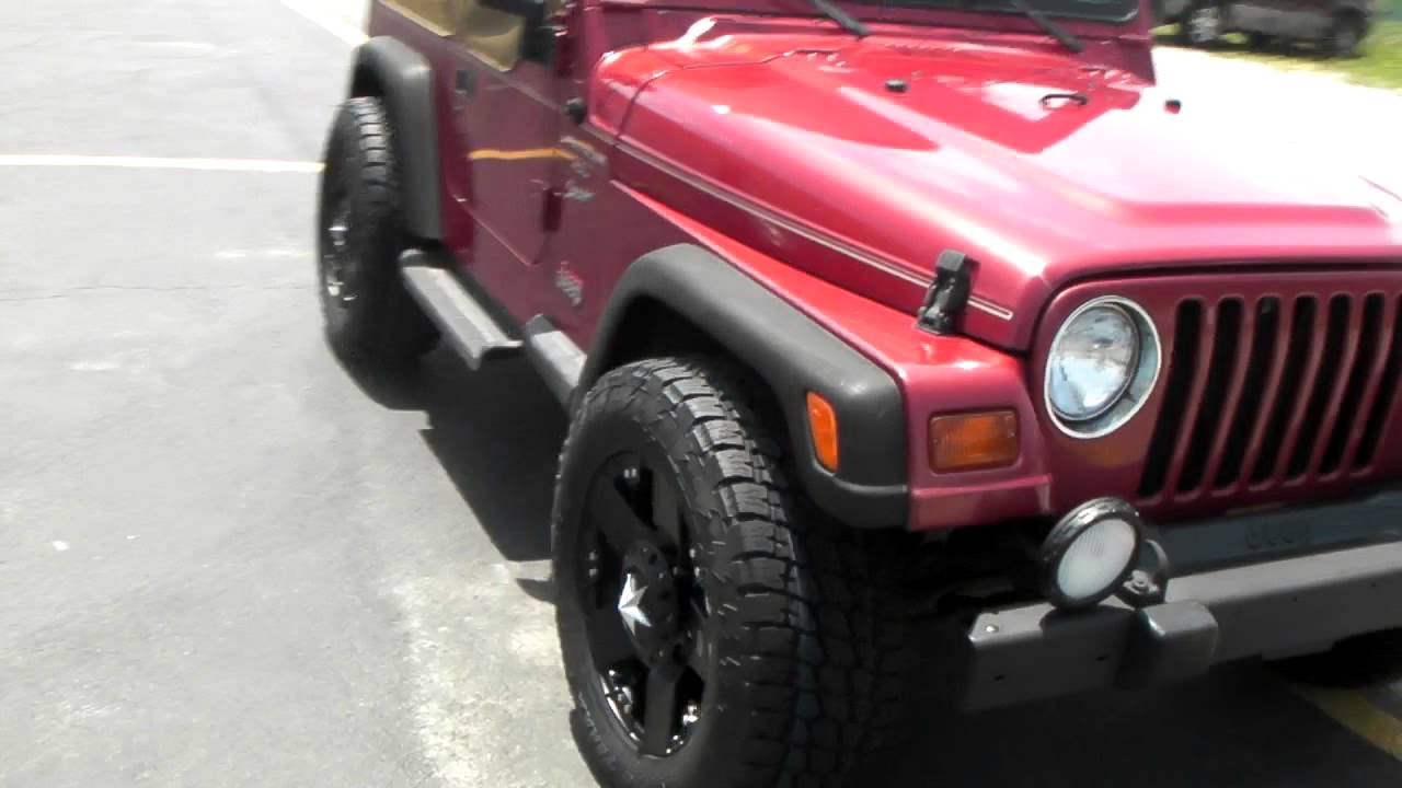 www.DUBSandTIRES.com 1999 Jeep Wrangler 18 Inch XD Series Rockstarr Wheels XD775 Black Truck rims