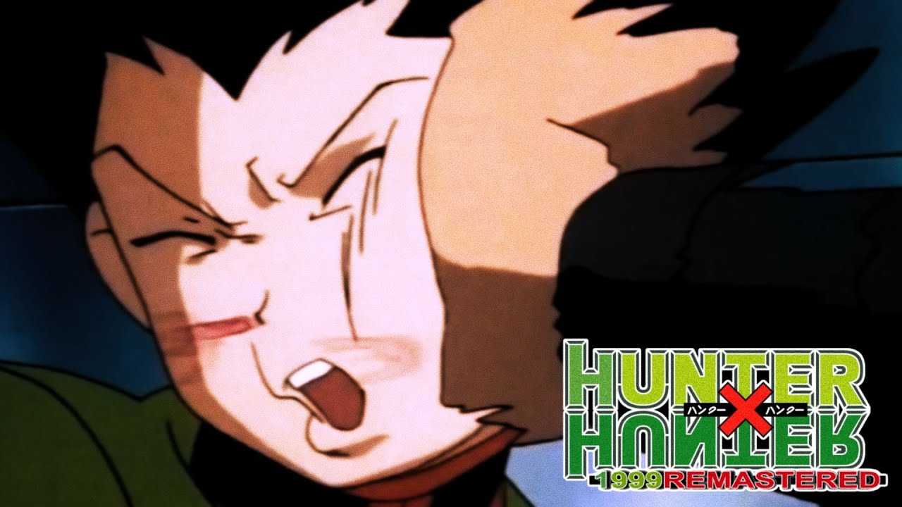 Gon fights against Hanzo in the last Hunter Exam - HUNTER X HUNTER 1999