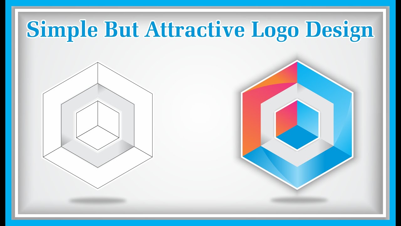 Polygon Logo Design In Coreldraw Tutorials / Geometric Logo Design /  CorelwaliSarkar