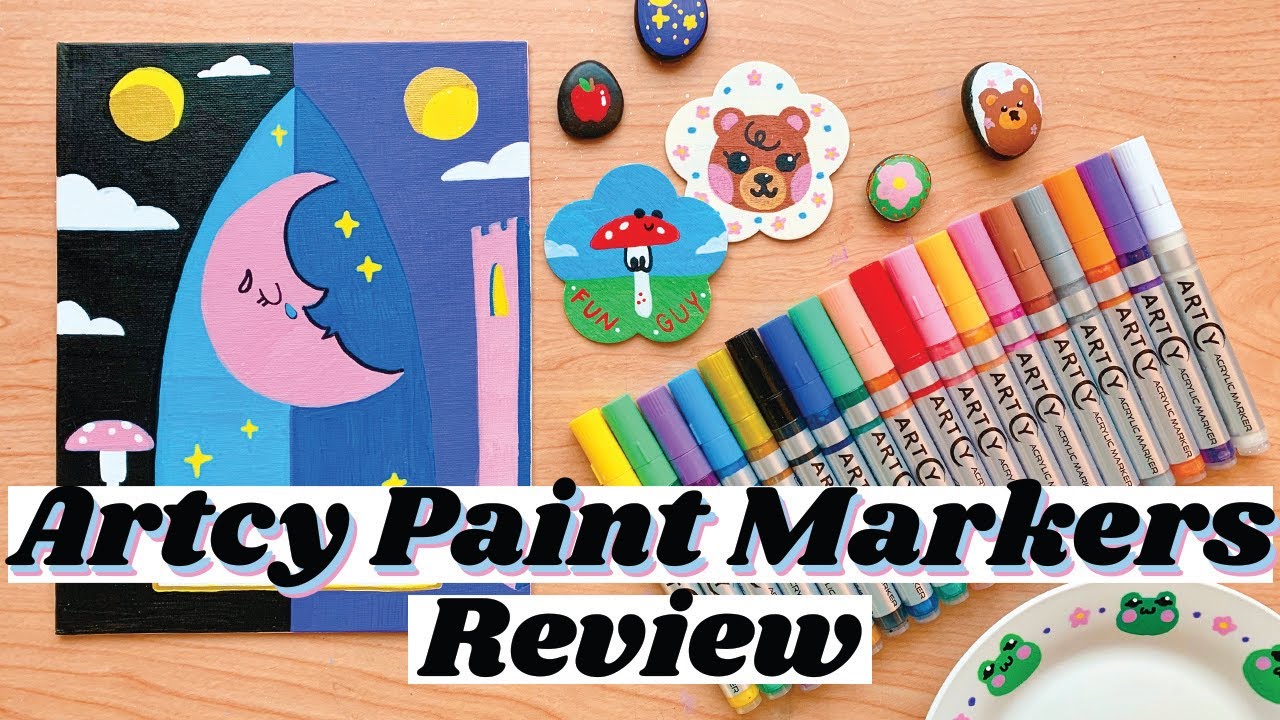 Artcy Acrylic Paint Markers Review // Affordable Art Supplies