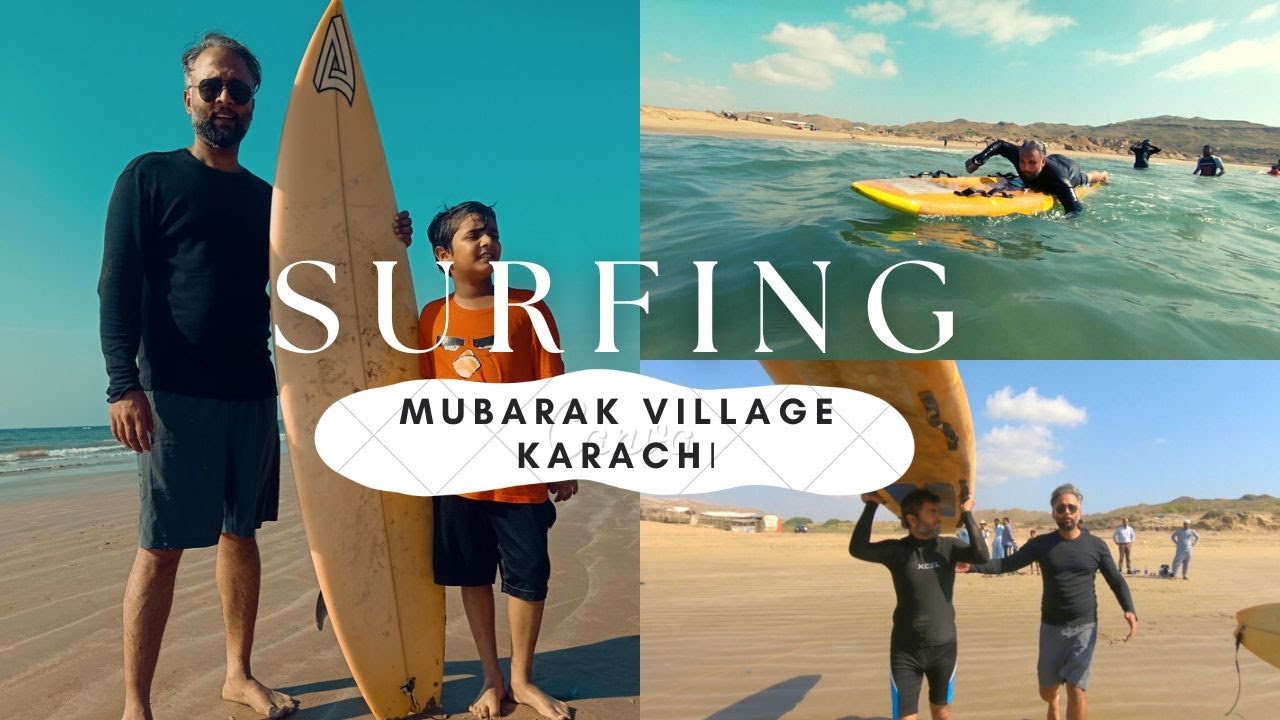 Surfing clubs at Mubarak village beach