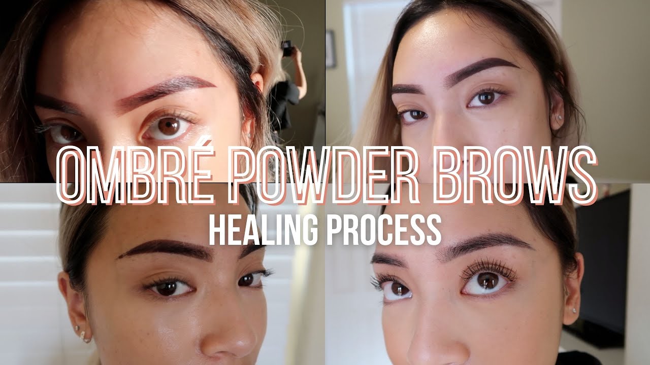 OMBR&Eacute; POWDER BROWS HEALING PROCESS | Skincare Routine