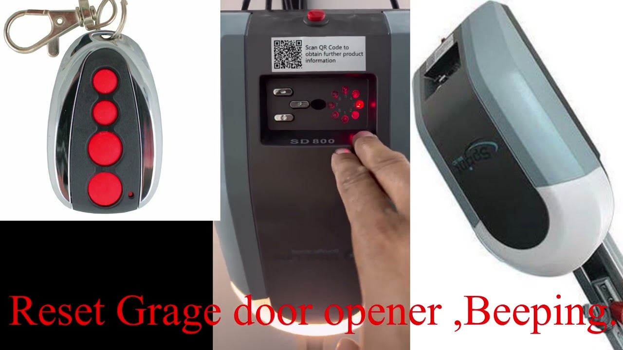 Steel line Grage door beeping sound , reset service reminder .