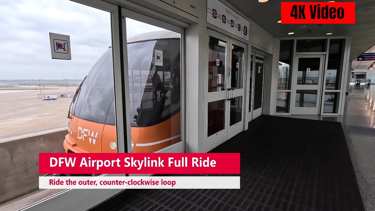 Full Ride On DFW Airport's Skylink Train