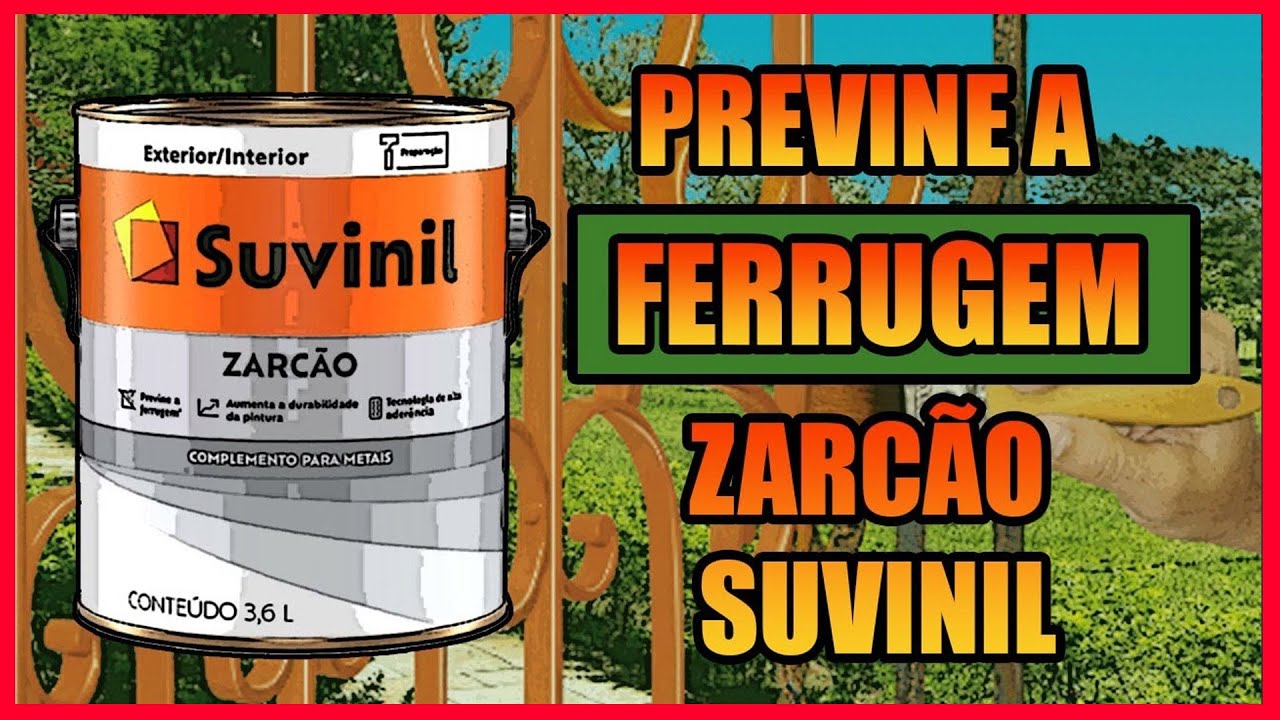 Suvinil Zarc&atilde;o (Fundo Anticorrosivo) Para Proteger Superf&iacute;cies De Metais Contra Ferrugem!