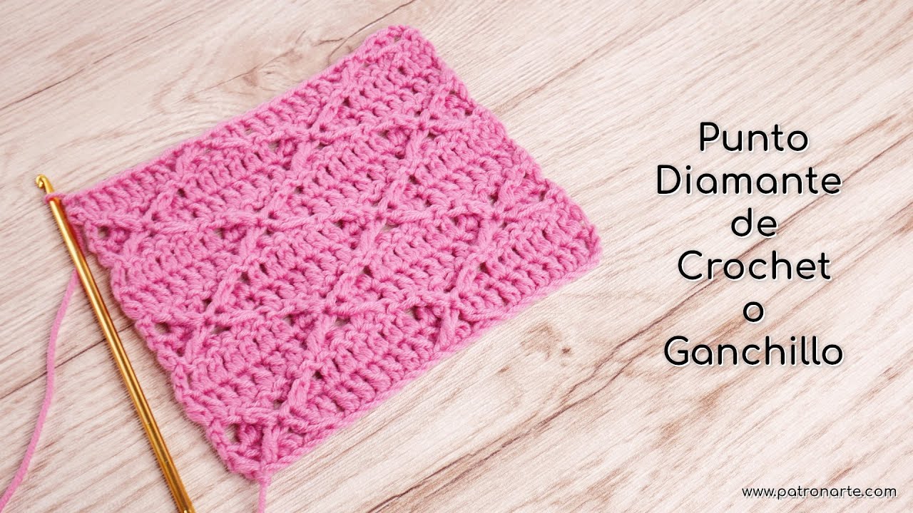 Punto Diamante de Crochet - Ganchillo | Aprende Crochet Paso a Paso | Tutoriales Detallados