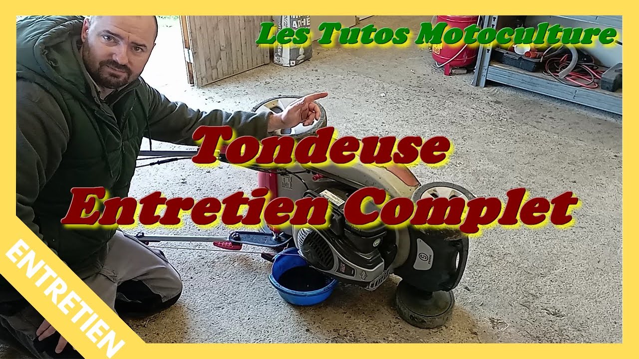 Entretien complet d'une tondeuse