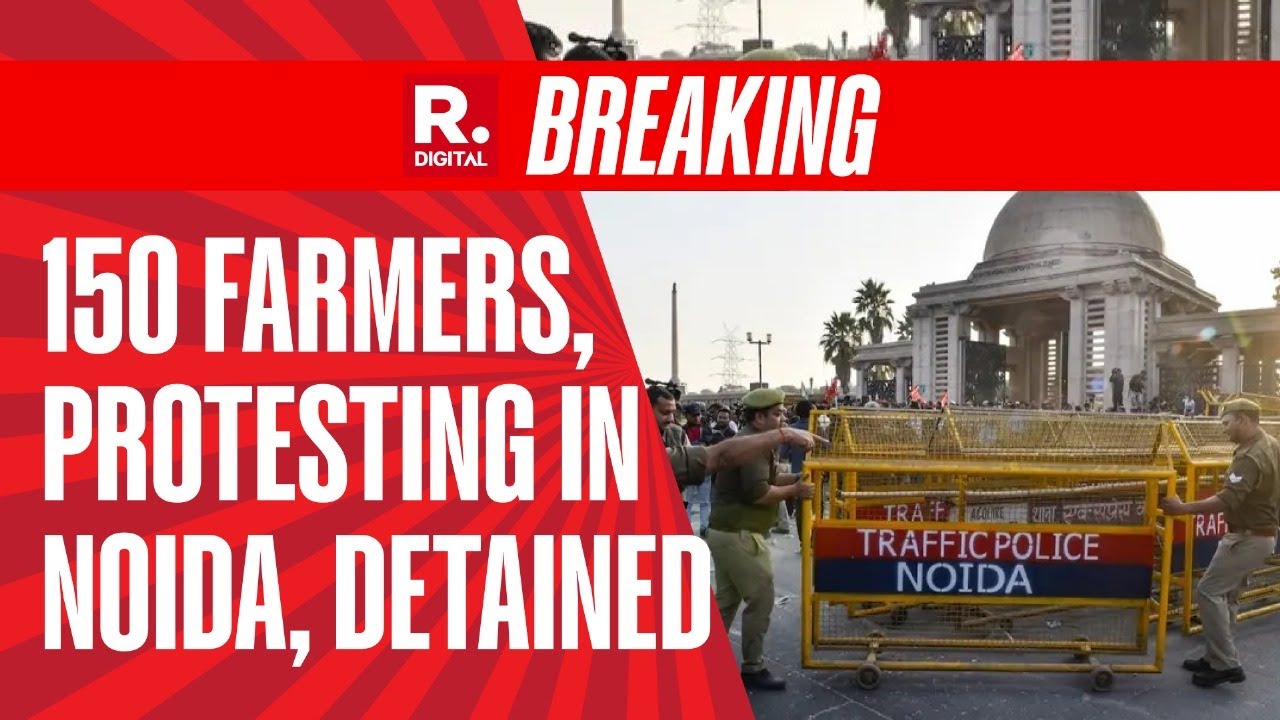 Over 150 Farmers, Protesting In Noida, Detained By Police | Breaking News