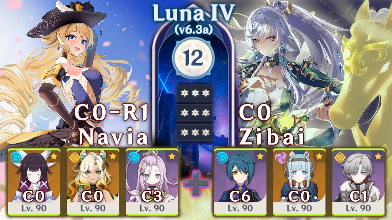 my final clear | Double Lunar-Crystallize 🆚 Abyss Floor 12 | Builds ➕ Gameplay