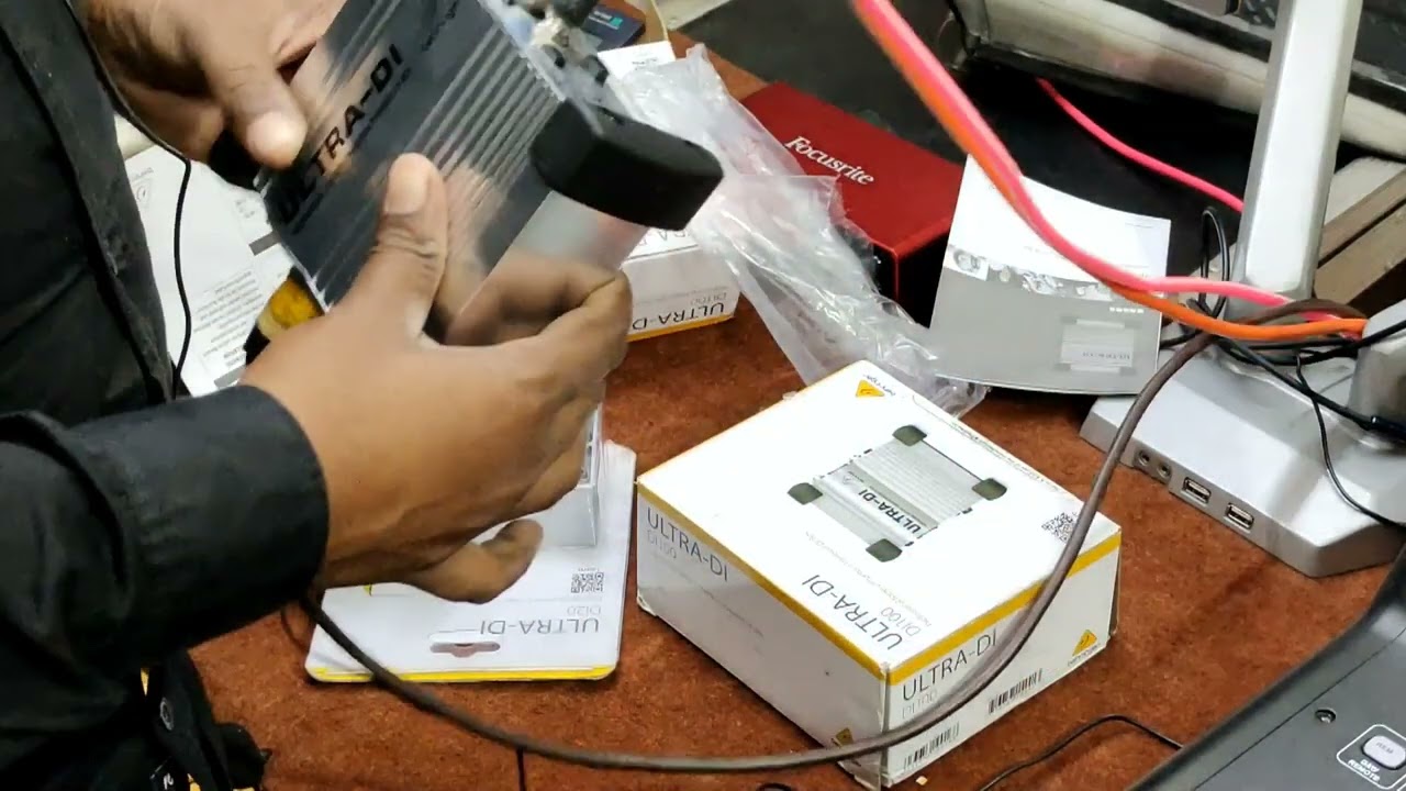 @masteraudiotechnology behringer ultra di box DI 100 unboxing and review