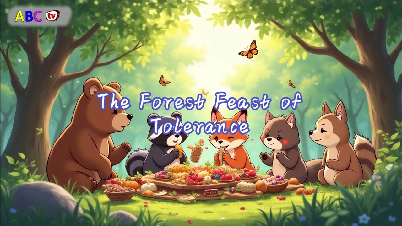 🌳 The Forest Feast of Tolerance | A Kids Moral Story About Tolerance and Togetherness 🐾