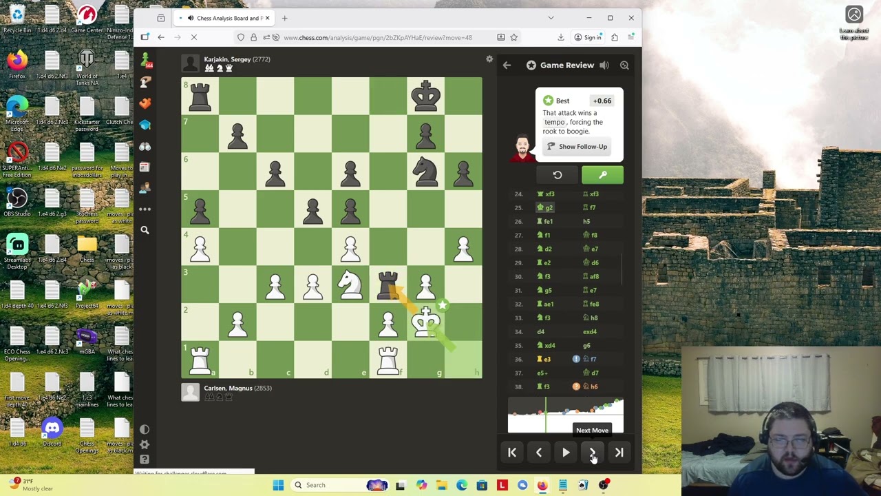 Analyzing a chess game between Magnus Carlsen and Sergey Karjakin from the 2016 World Championship!!